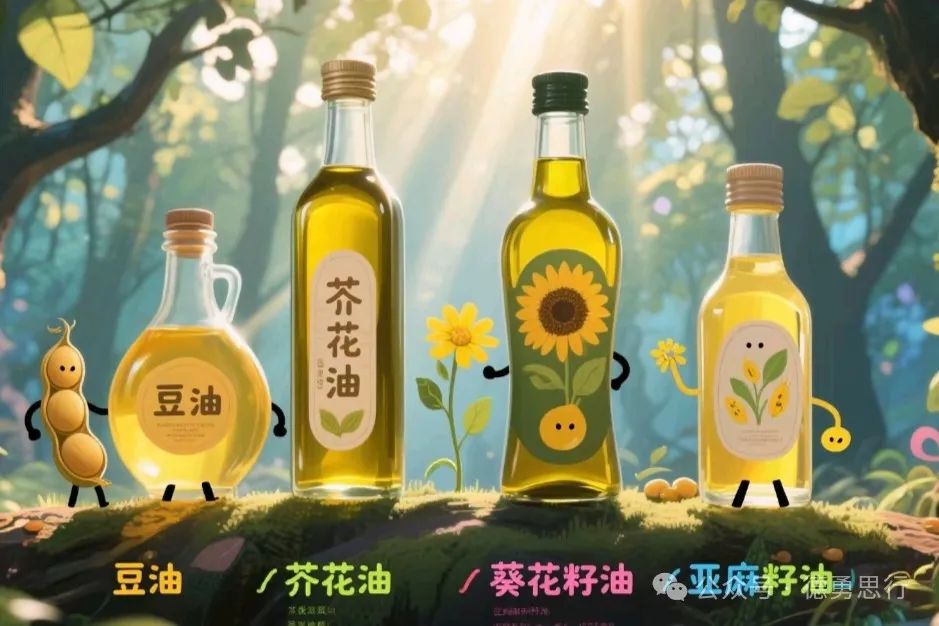 【食用油挑选指南】豆油/芥花油/葵花籽油/亚麻籽油对比,这样搭配最健康!