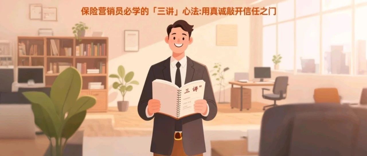 保险营销员必学的「三讲」心法：用真诚敲开信任之门