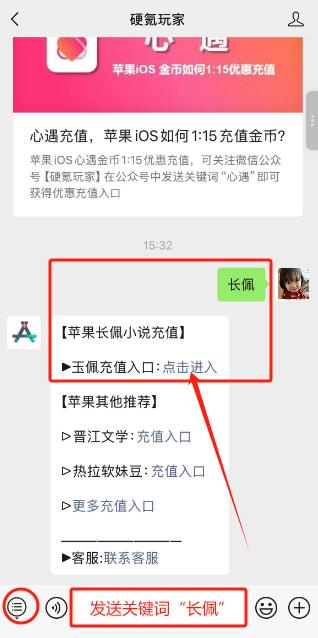 苹果长佩阅读充值,玉佩微信充值入口