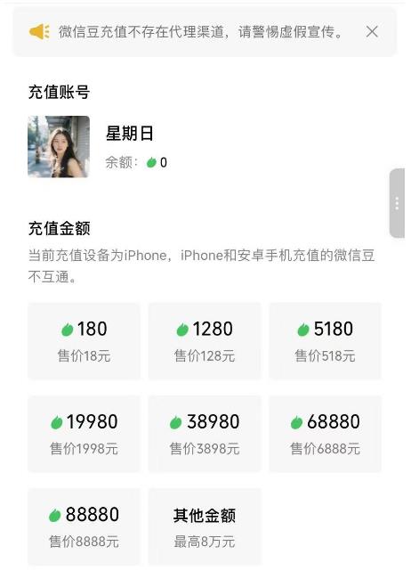 苹果IOS微信豆1:10充值、开票、余额查看详细攻略（保姆级教程）