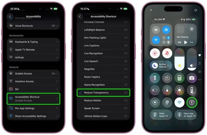 iOS 26 太炫看不清？教你一键关掉「液态玻璃」透明特效！